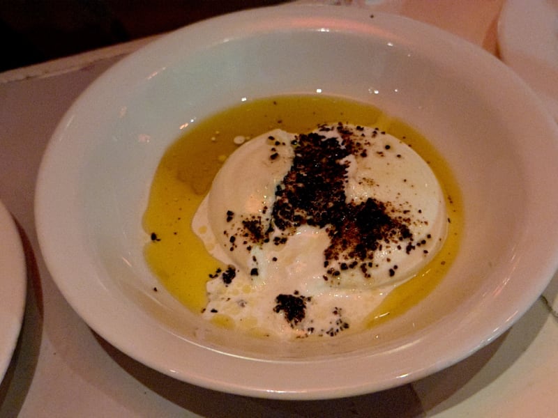 Burrata at Bar Totti's