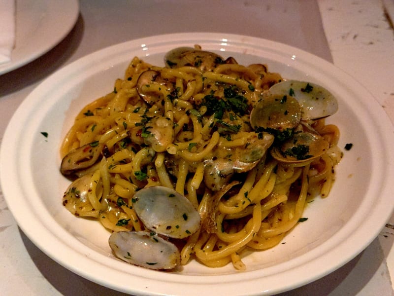 Bucatini, Vongole, Shiitake, Garlic, Chilli at Bar Totti's