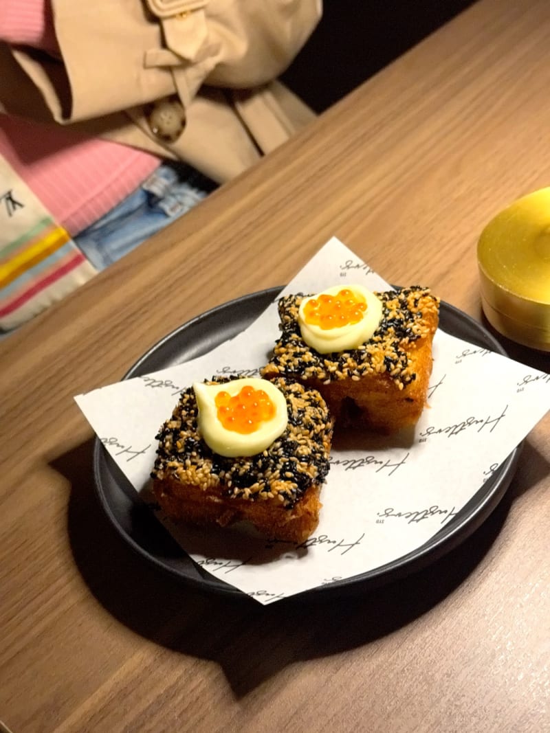 Sesame Prawn Toast at Hustlers.syd