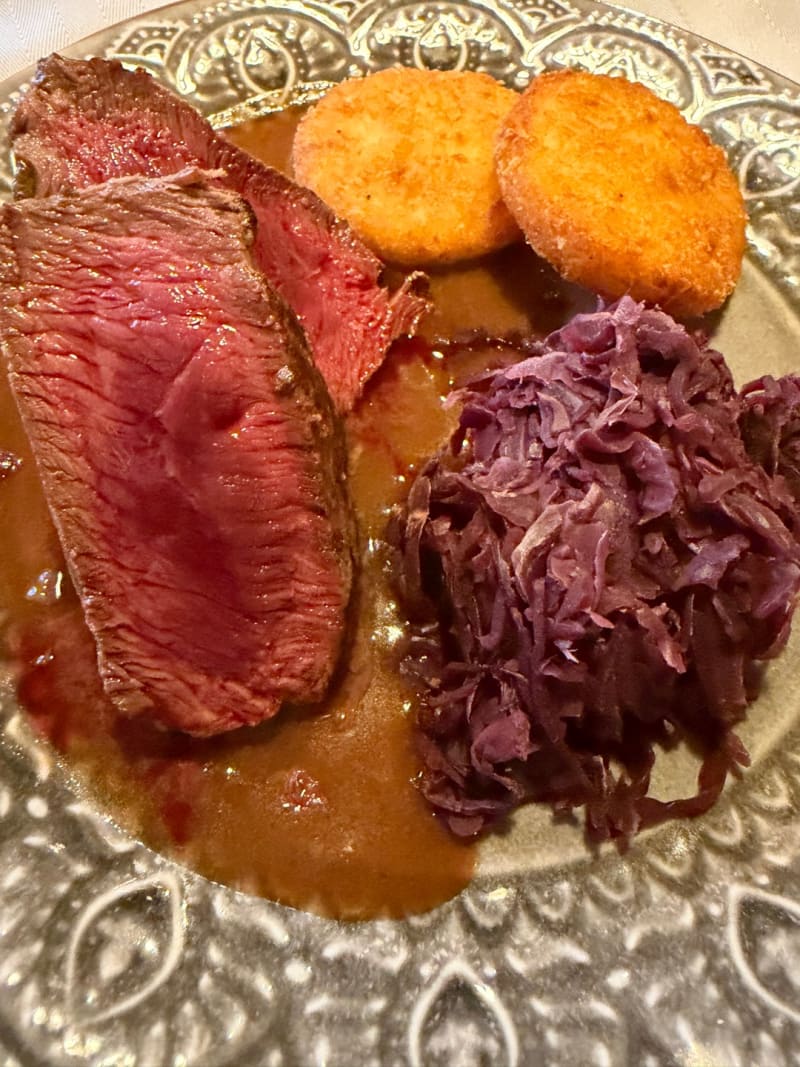 Grilled Venison and Potato Rosti at Restaurant La Posta