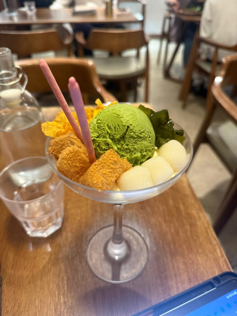Uji Matcha Parfait at Omi Chatswood