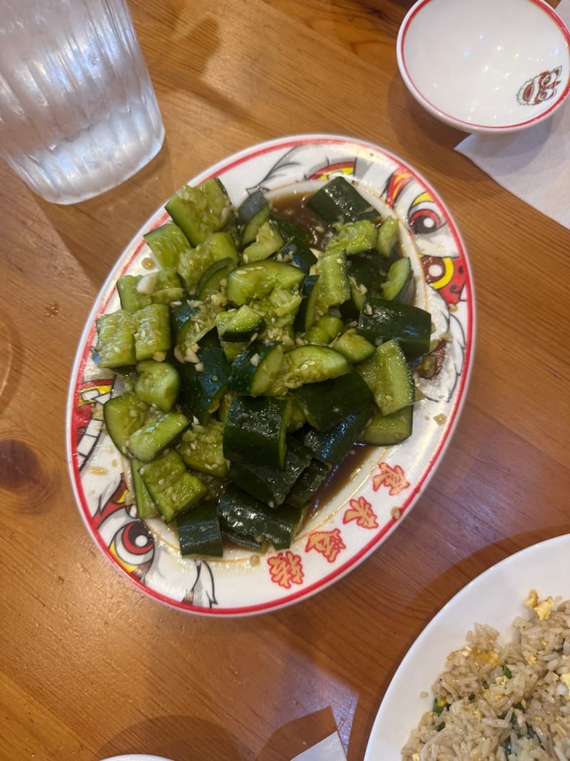 Garlic Cucumber Salad at Sui's Handmade Dumplings