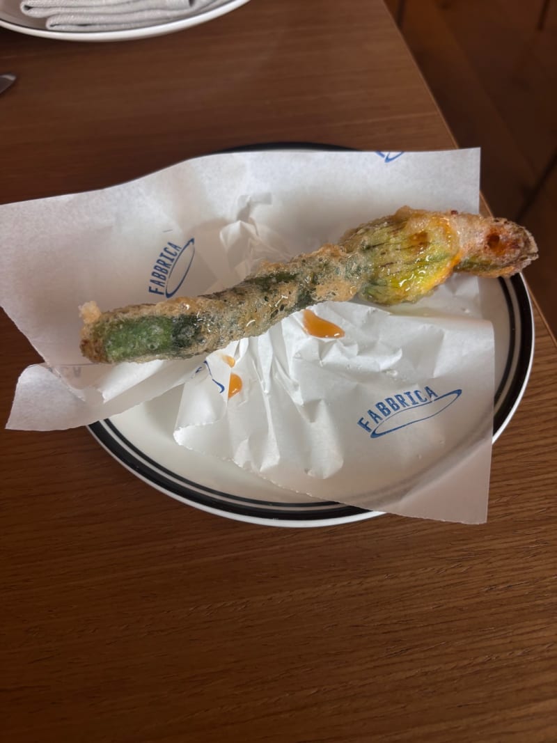 Zucchini Flower, Ricotta, Hot Honey at Fabbrica Pasta Bar Newtown