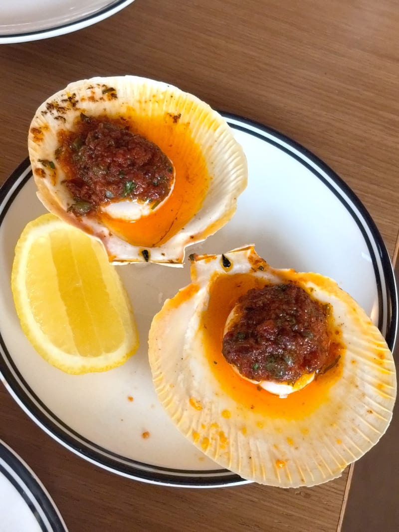 Shark Bay Scallop, Puttanesca Butter at Fabbrica Pasta Bar Newtown