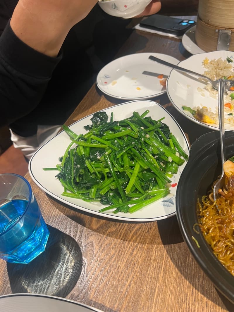 Stir Fried Spinach with Garlic at Lilong By Taste Of Shanghai Rhodes