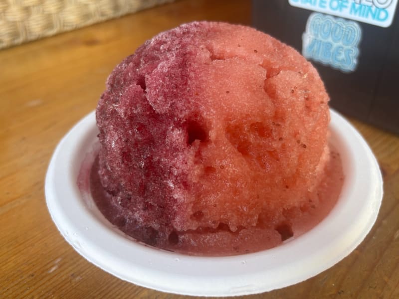 Blueberry, Strawberry at Kula Shave Ice