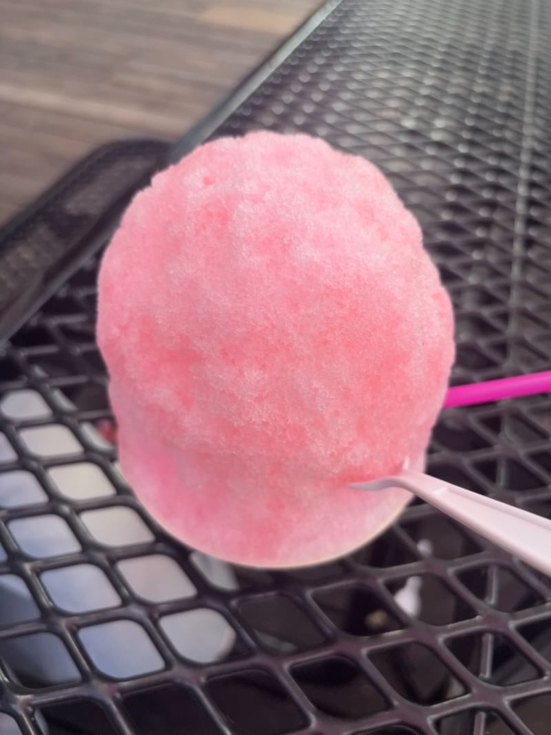 Strawberry Shaved Ice at Bubba & Finn's