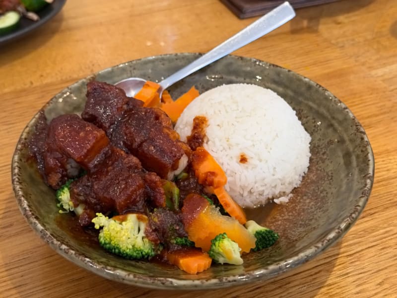 Berempah's Pork Belly & Rice (Tamarind Sauce) at Berempah Malaysian Thai - Crows Nest