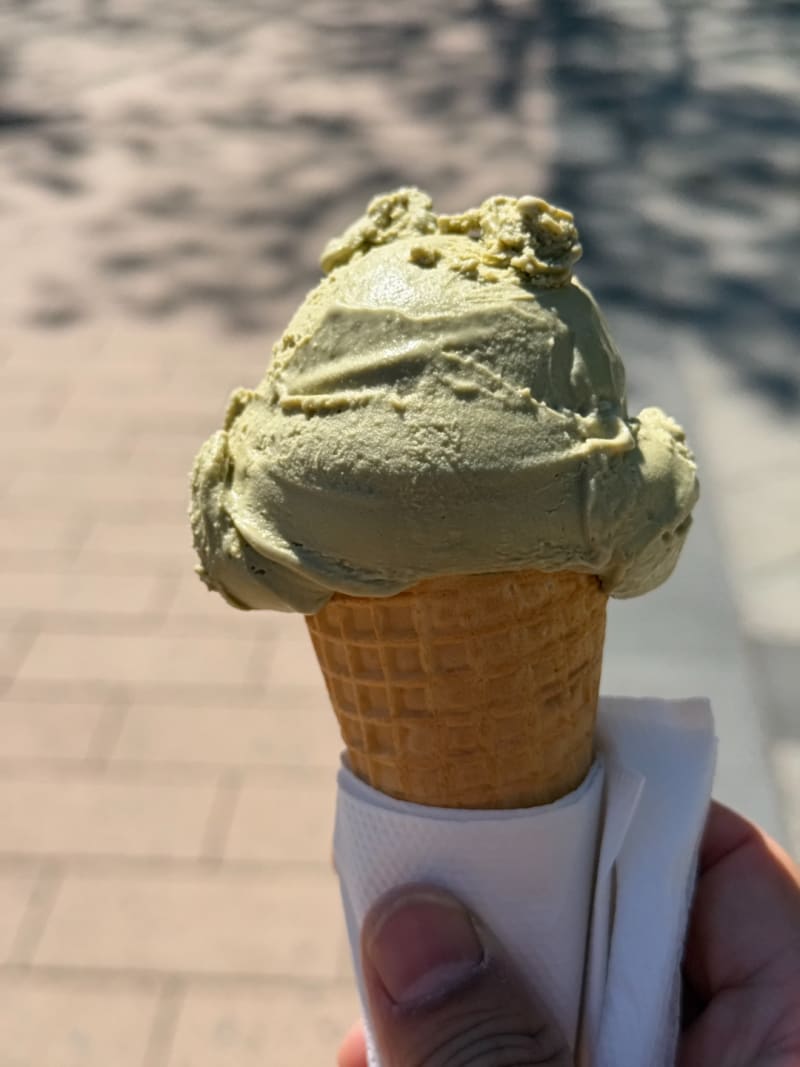 Pistachio Gelato at Bravo Trattoria