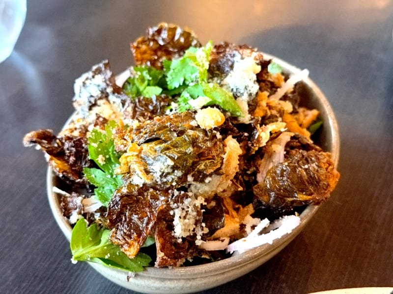 Fried Brussel Sprouts at The Wood Restaurant