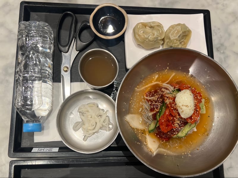 Set Menu with Pollack Cold Noodles at 속초코다리냉면 신세계백화점 본점