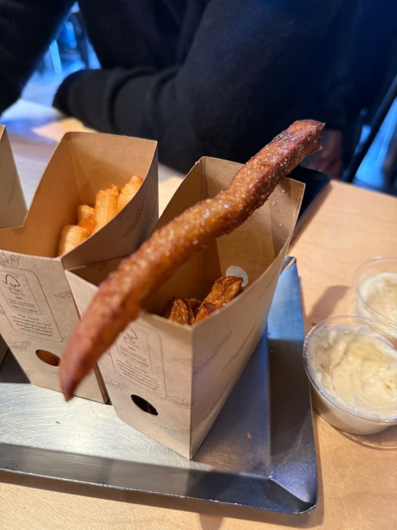 Kūmara Fries at Burgerfuel Takapuna