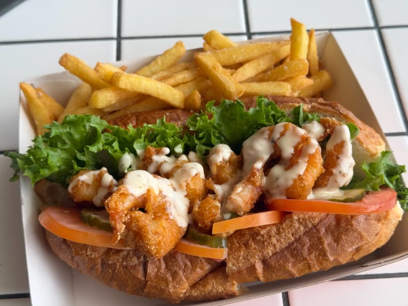 Po' Boy (King Prawns) at Tj's Po' Boys