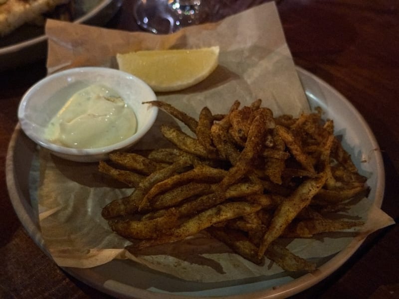 Fried Whitebait, Lime Mayo (a) at Fix Wine Bar + Restaurant