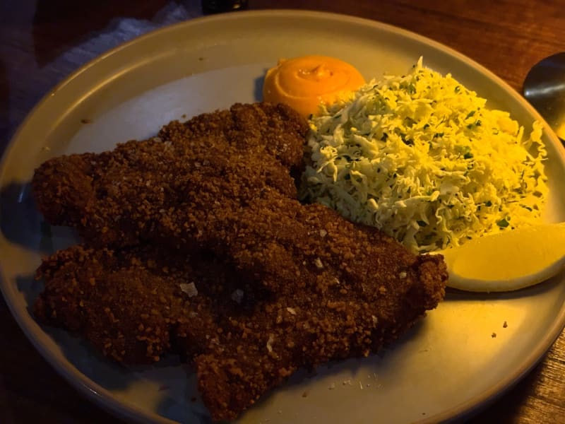 Veal Schnitzel at Fix Wine Bar + Restaurant