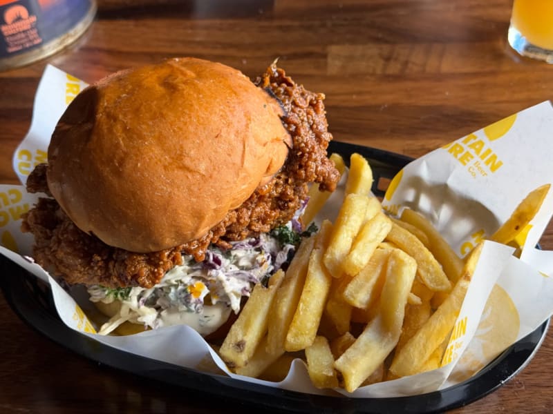 Chicken Burger at Mountain Culture Brewery - Redfern