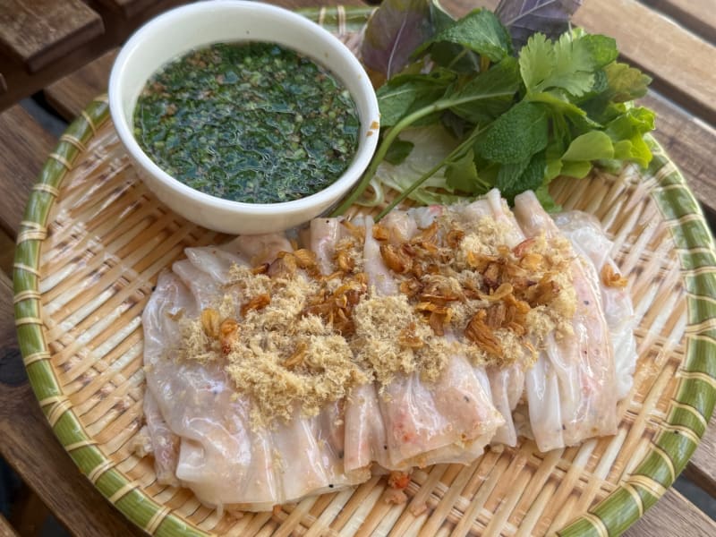 Steamed Noodle Rolls with Prawn & Pork at Banh Cuon Ba Oanh Chatswood