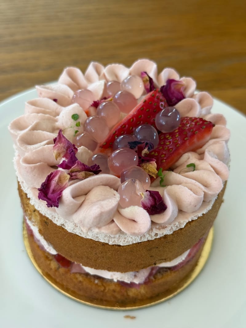 Strawberry - Japanese Chiffon Cake at Koi Dessert Kitchen