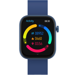 5. Bluetooth AMOLED Smart Watch Blå