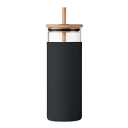 1. Glasbägare 450ml med bambulock