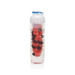 0. Vattenflaska med fruktbehållare