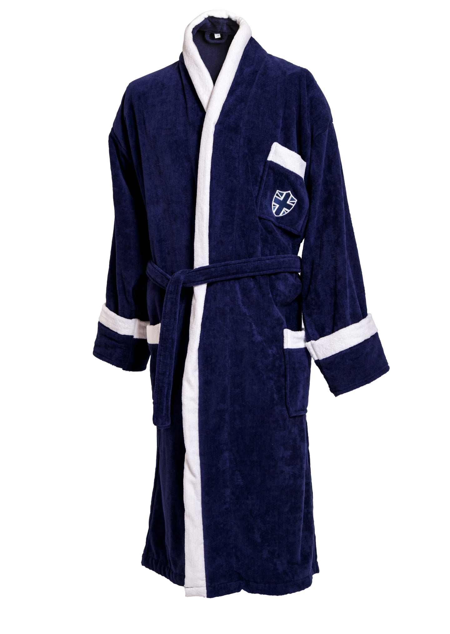 Velour Morgenkåbe Marine S/M