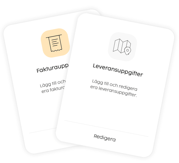 Smidig hantering av leveransuppgifter, fakturauppgiter