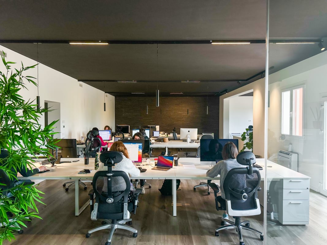 L'open space di Palazzina Creativa