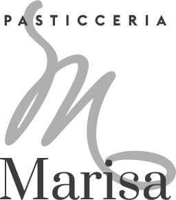 Logo Pasticceria Marisa realizzato da agenzia branding per identità di marca e packaging design artigianale.