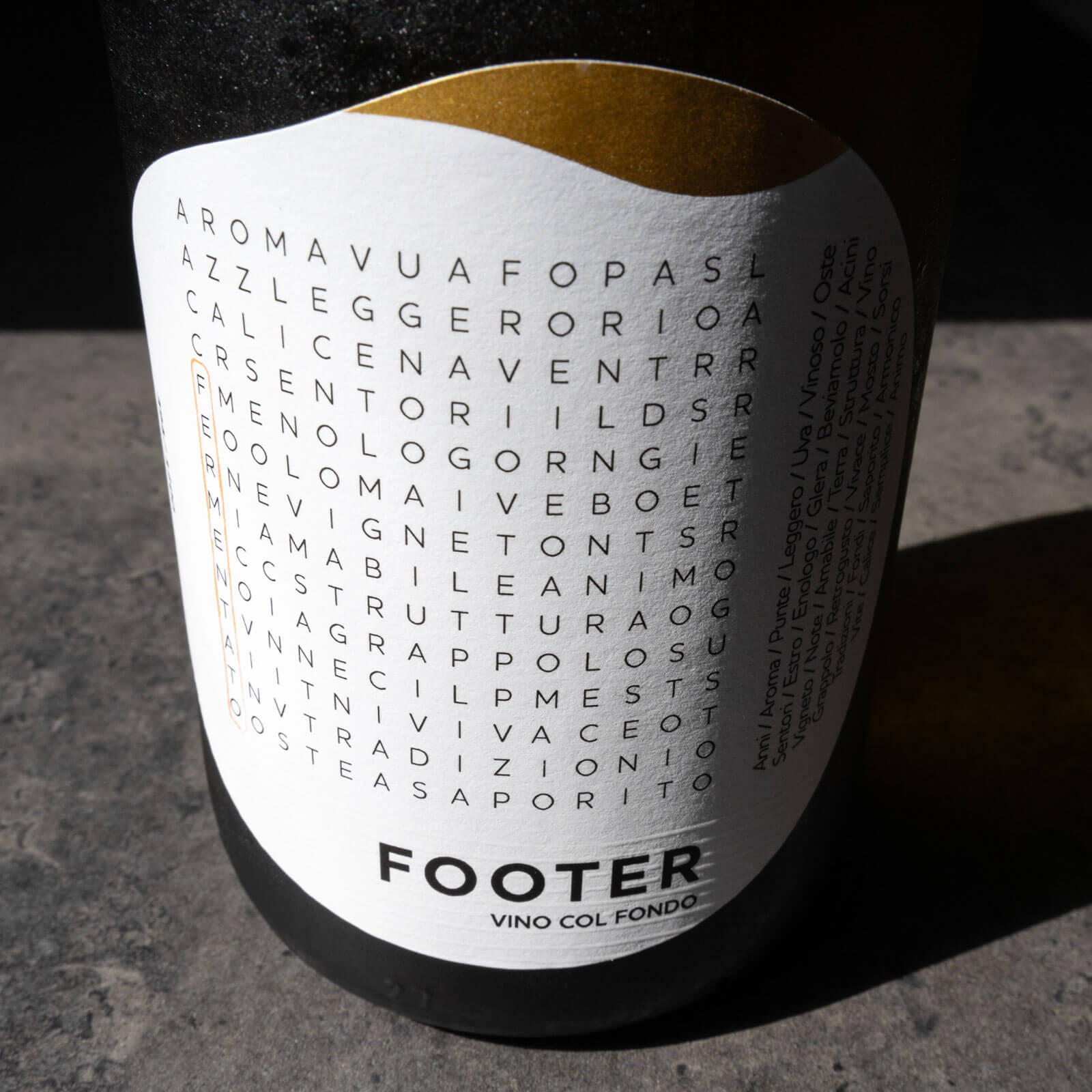 footer wine etichetta prosecco