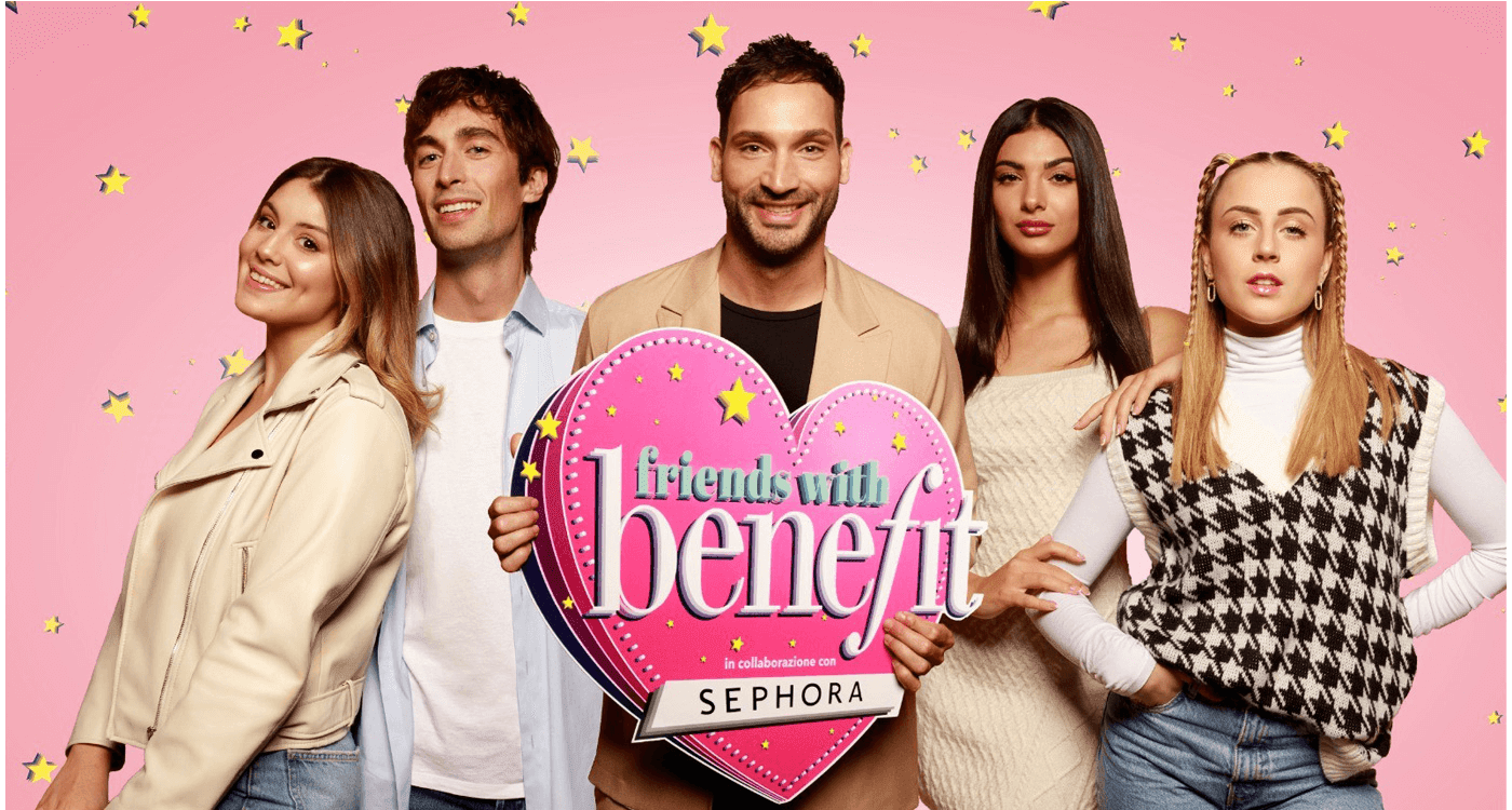 Locandina programma Friends with Benefit di Benefit Cosmetics