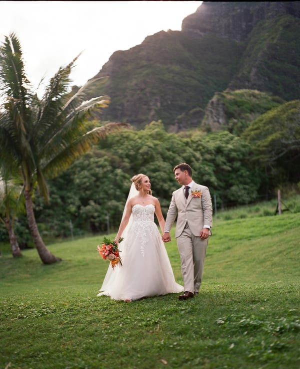 Capturing Love: A Beautiful Intimate Wedding at Kualoa Ranch Oahu with Digital and Film Photography, photo 01