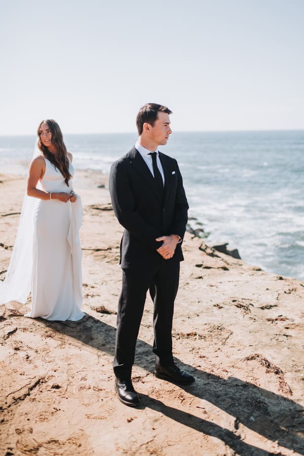 Wedding portrait at La Jolla Cove, photo 09