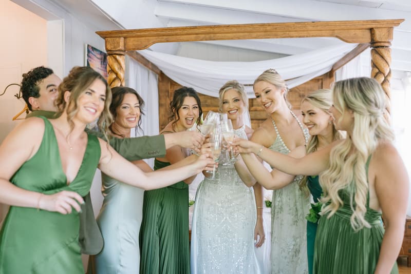 Open-air wedding setting at Loulu Palms Farm Estate