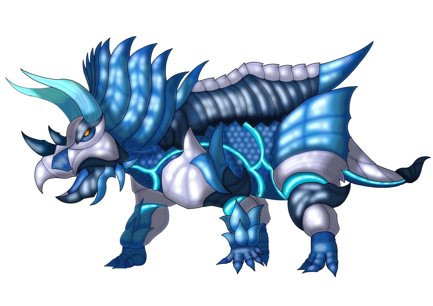 水属性トリケラトプス型モンスター《Pando》