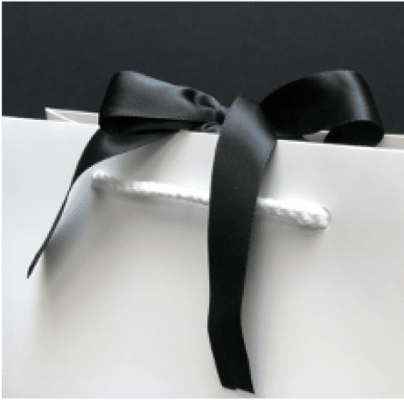 Aperçu Noeud noir sac blanc