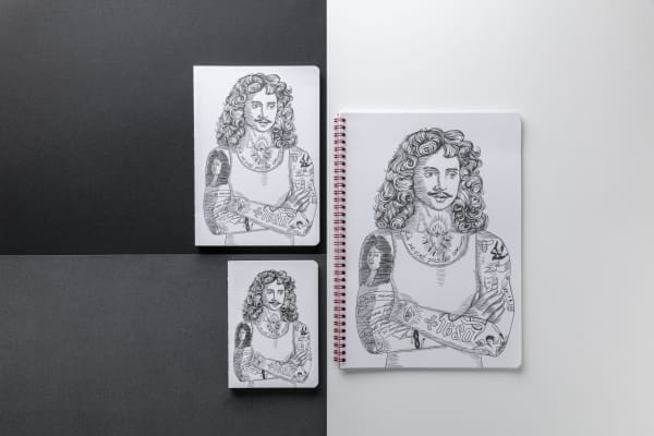 image avec 3 tableaux représentant un chevalier Aperçu image avec 3 tableaux représentant un chevalier