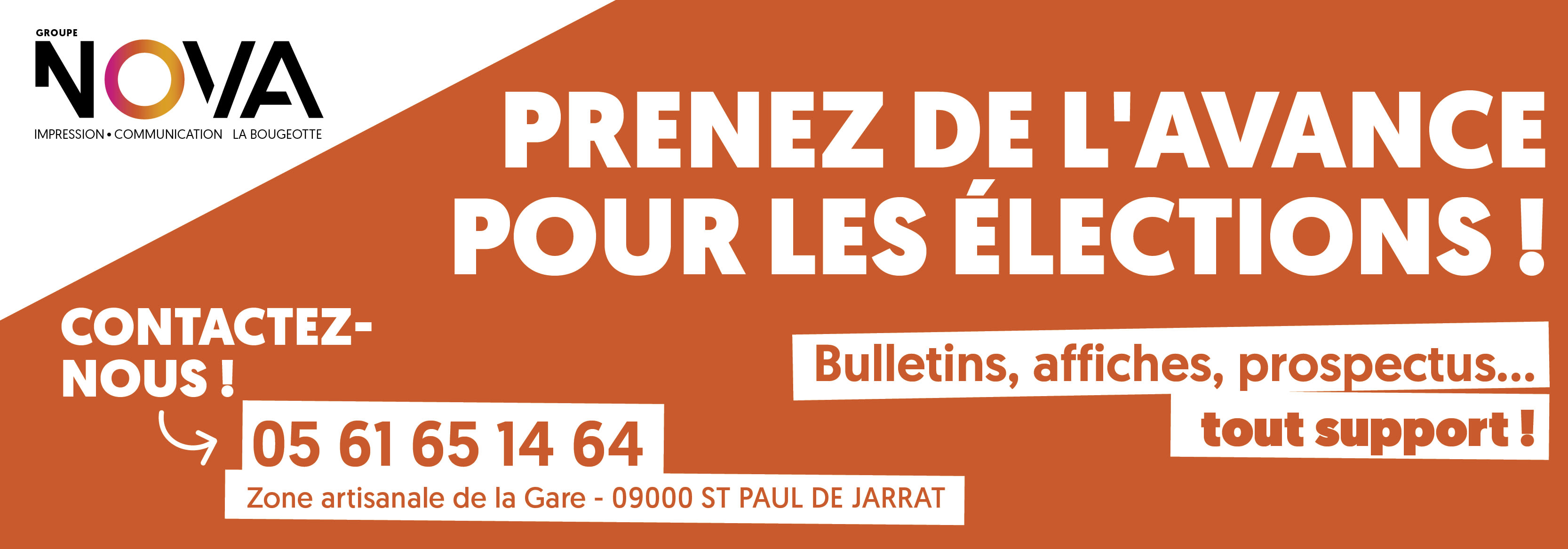 NOVA SCOP - Création et impression tout support pour les élections