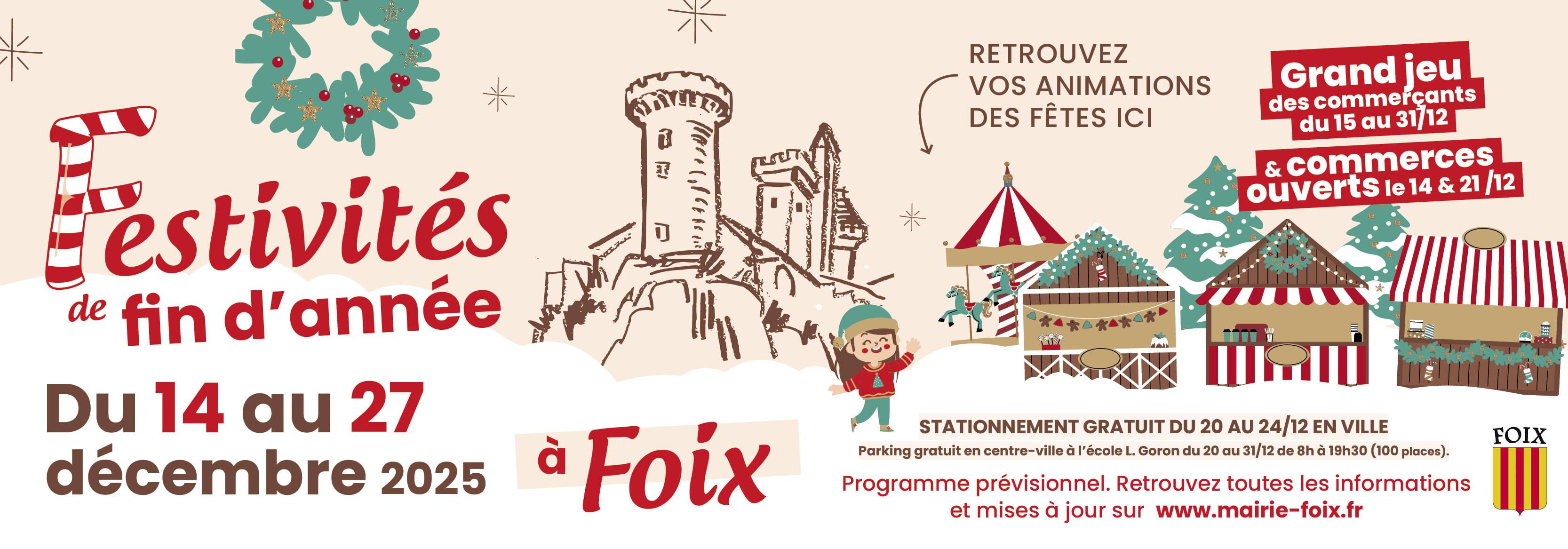 MAIRIE DE FOIX - Festivités de fin d'année - décembre 2025