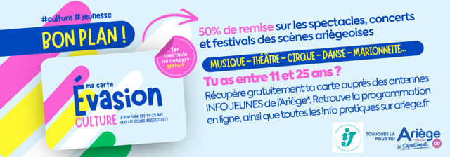 Conseil Départemental de l'Ariège - Carte évasion - mars 2026