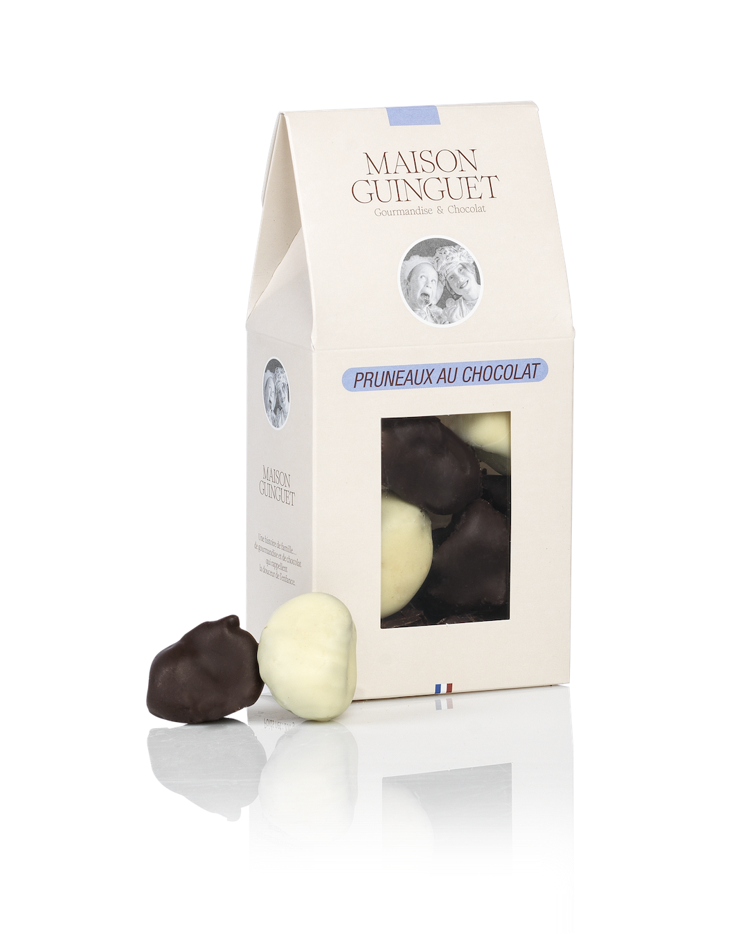 Aperçu Pruneaux au chocolat noir et blanc