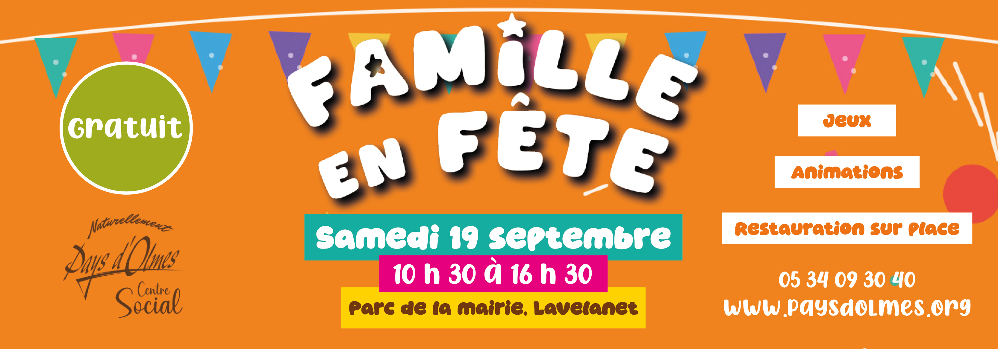 Com Com Pays d'Olmes - Famille en Fête - Septembre 2026