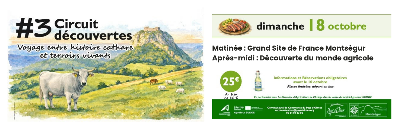 CHAMBRE D'AGRICULTURE DE L'ARIÈGE - Circuits découverte - Septembre 2026