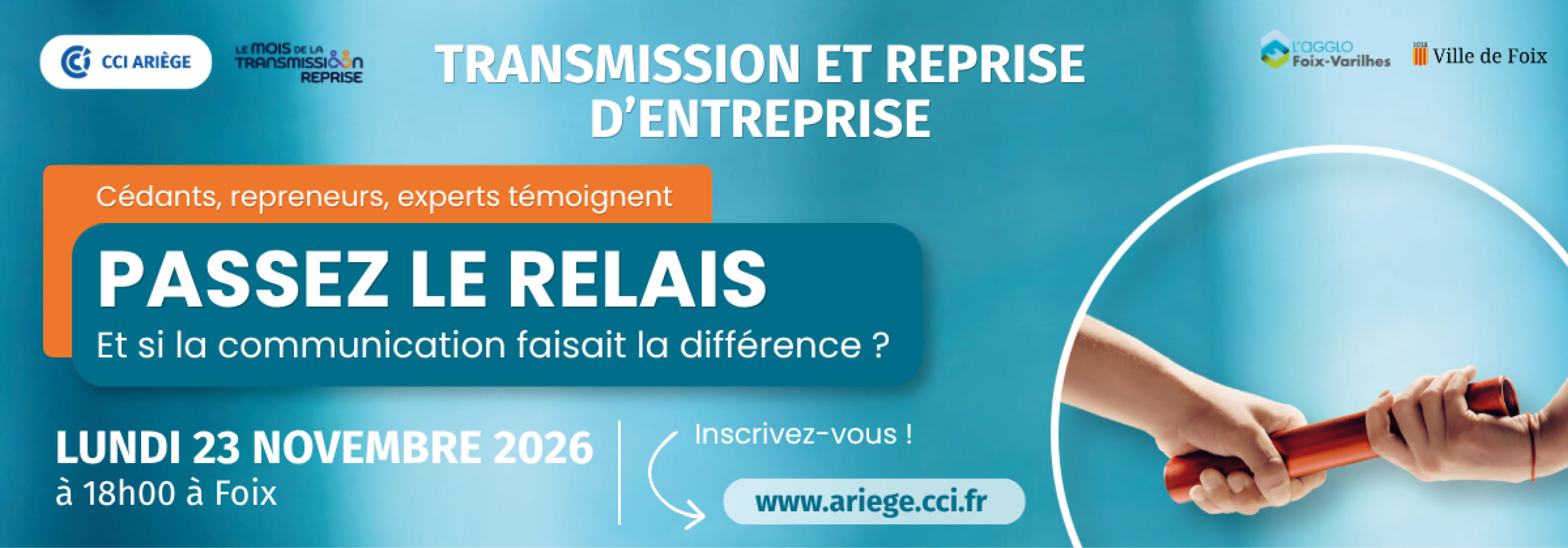 CCI ARIEGE - Table ronde "Passez le relais" - Novembre 2026