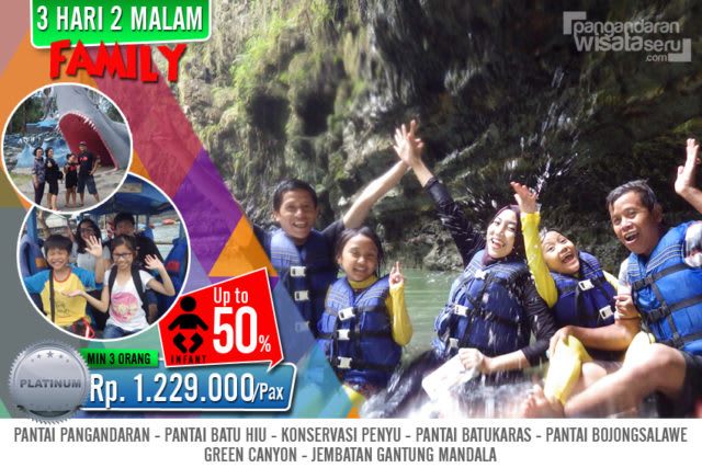 paket wisata keluarga 3 hari 2 malam pangandaran
