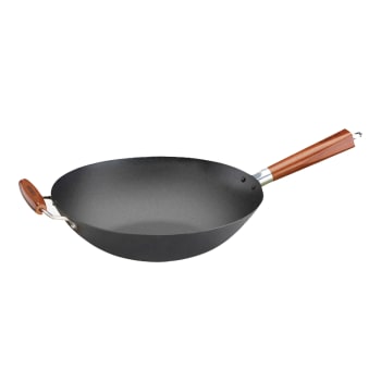 Cuisinart 14" Pre-Seasoned Steel Wok with Helper Handle