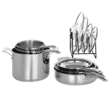 Cuisinart® 11-Piece Nesting Stainless Steel Cookware Set