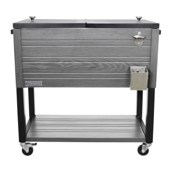 Permasteel 80-Quart Rustic Style Patio Cooler