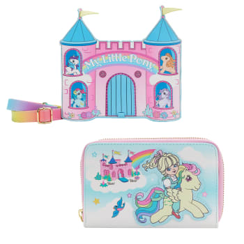 PORTEFEUILLE ET SAC BANDOULIÈRE CHÂTEAU MY LITTLE PONY HASBRO DE LOUNGEFLY