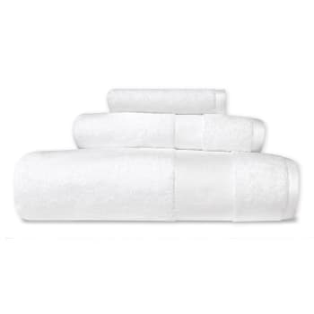 Cuddle Down ALEXANDRIA 100% Egyptian Cotton Towel - SET OF 3 - WHITE